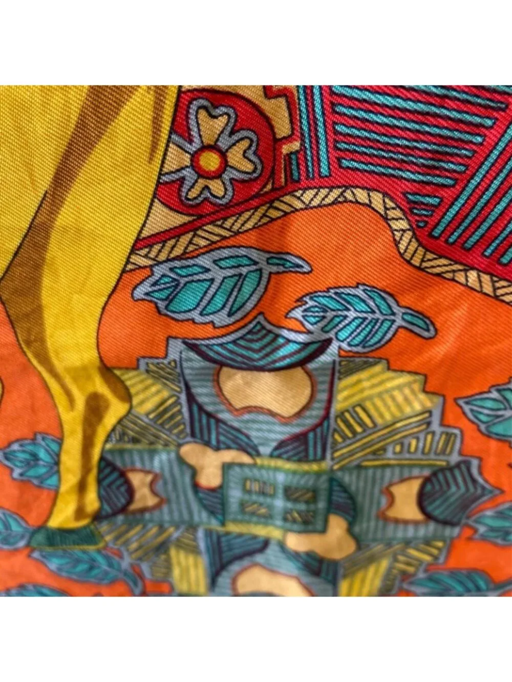 Hermes Carre 90 Art Des Steppes Scarf Silk Horse - Picture 5 of 7